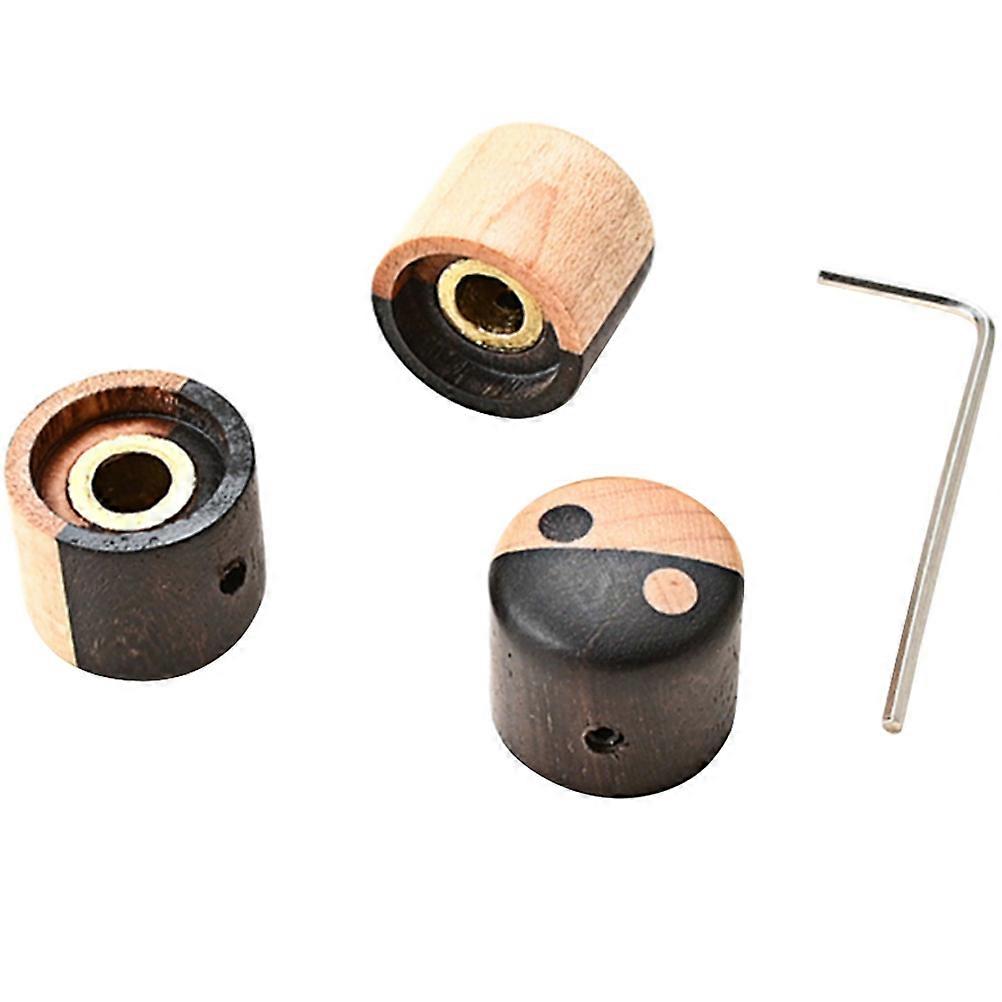 3pcs Wood Guitar Knob Replacement Tone Control Knobs Electric Guitar Accessories