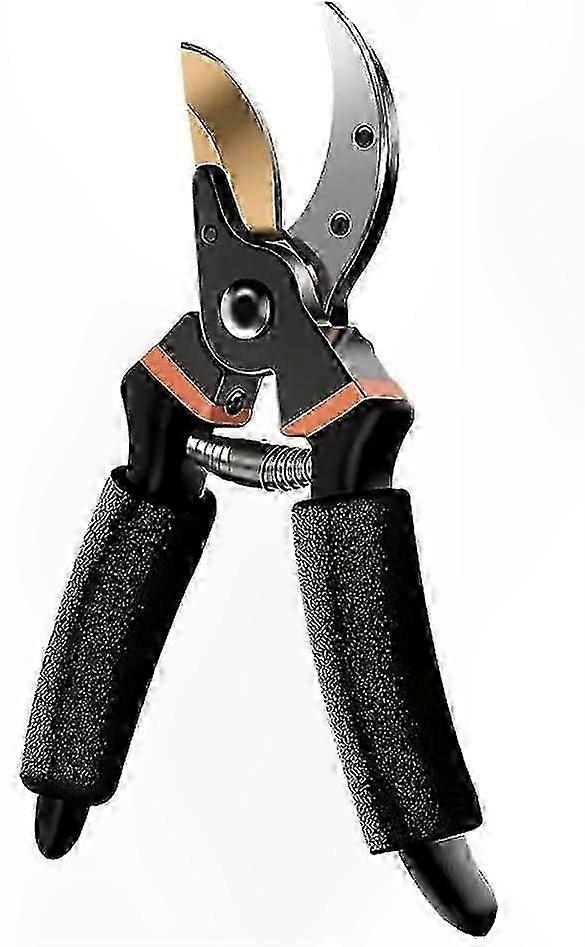 Precision Pruning Shears for Gardens, Durable Black Design with Fine Cut Capability