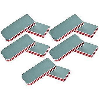 Nagelvijlblokje, nagelbufferblokje voor het polijsten van nagels, 10 stuks, diverse kleuren.