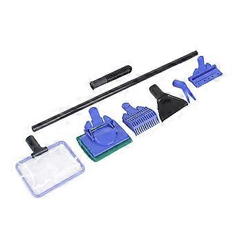 5 in 1 Fish Tank Aquarium Brush Gravel Rake Net Fork Sponge Cleaning Tools Set