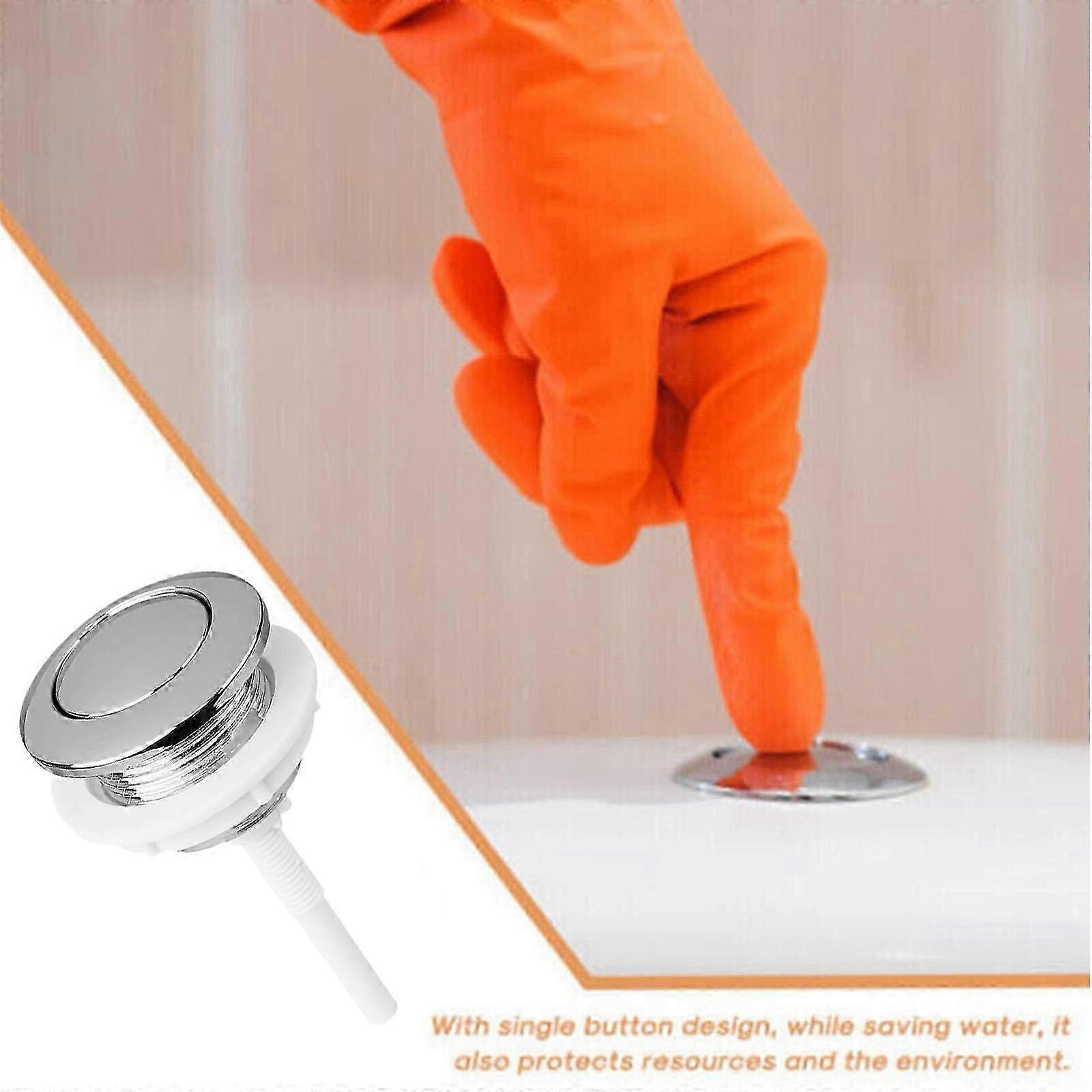 Bathroom Toilet Single Flush Button