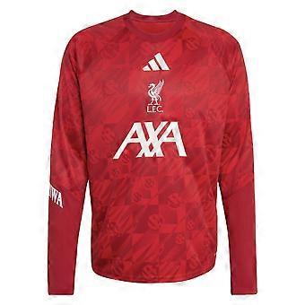 Camisa de aquecimento pré-jogo do Liverpool 2026-2027 (bordô ativo)
