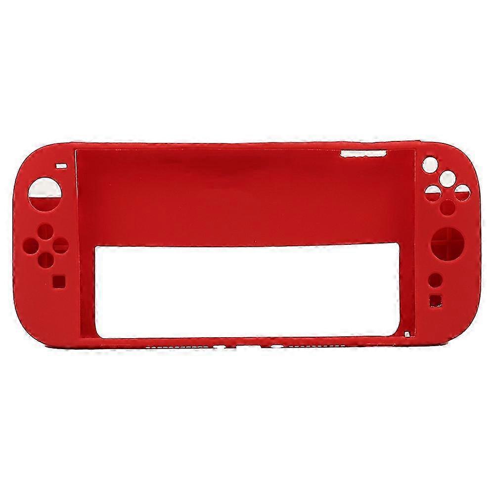 Shockproof Soft Silicone Cover compatible with Switch 2 Console & Controller , FulllBody AntiiScratch Grip Shell Accessories Red