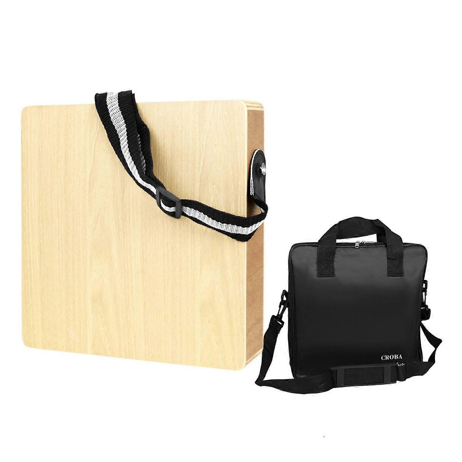 Cajon Drum Portable Cajon with Strap Compact for Lessons