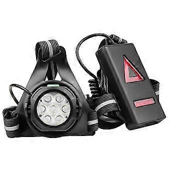 Biking Night Running Lights for Outdoor LED Chest Front Red Warning USB Rechargeable IPX4 Waterproof