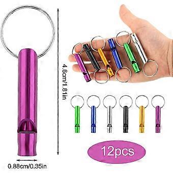 Lot de 12 sifflets puissants Mabor pour enseignants, adultes et enfants. Idéal pour les réunions d'équipe en extérieur. Sifflets de sécurité en métal pour enseignants.