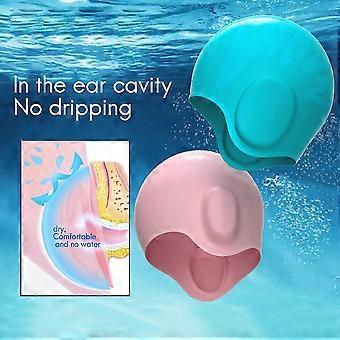 Unisex Kids Swimming Cap 3d Ear Protection Silicone Swimming Cap Waterproof Durable Swim Cap For Ki