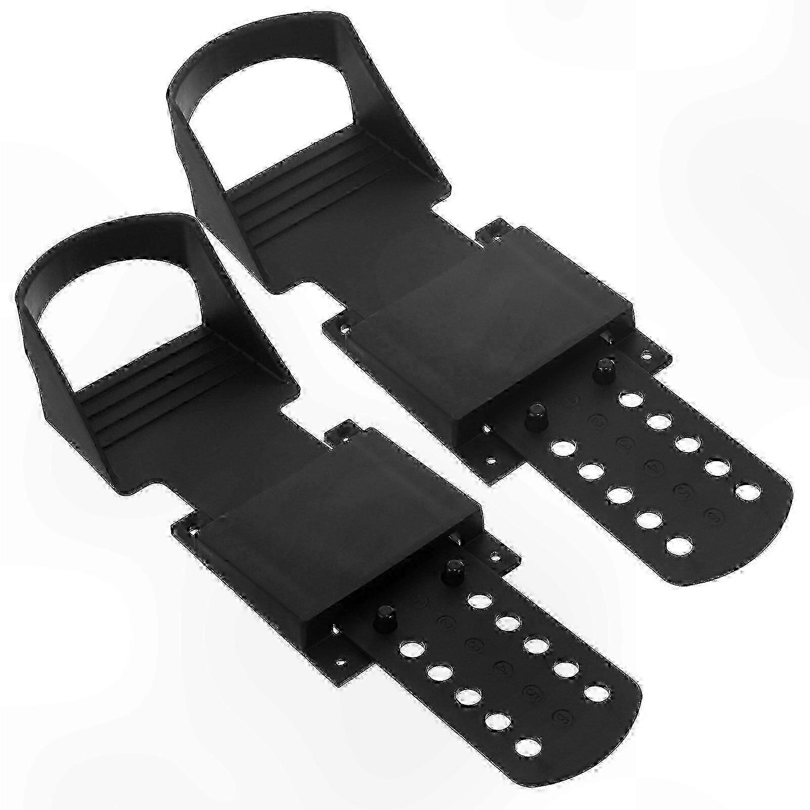 Durable Black Rowing Pedal Replacement Set