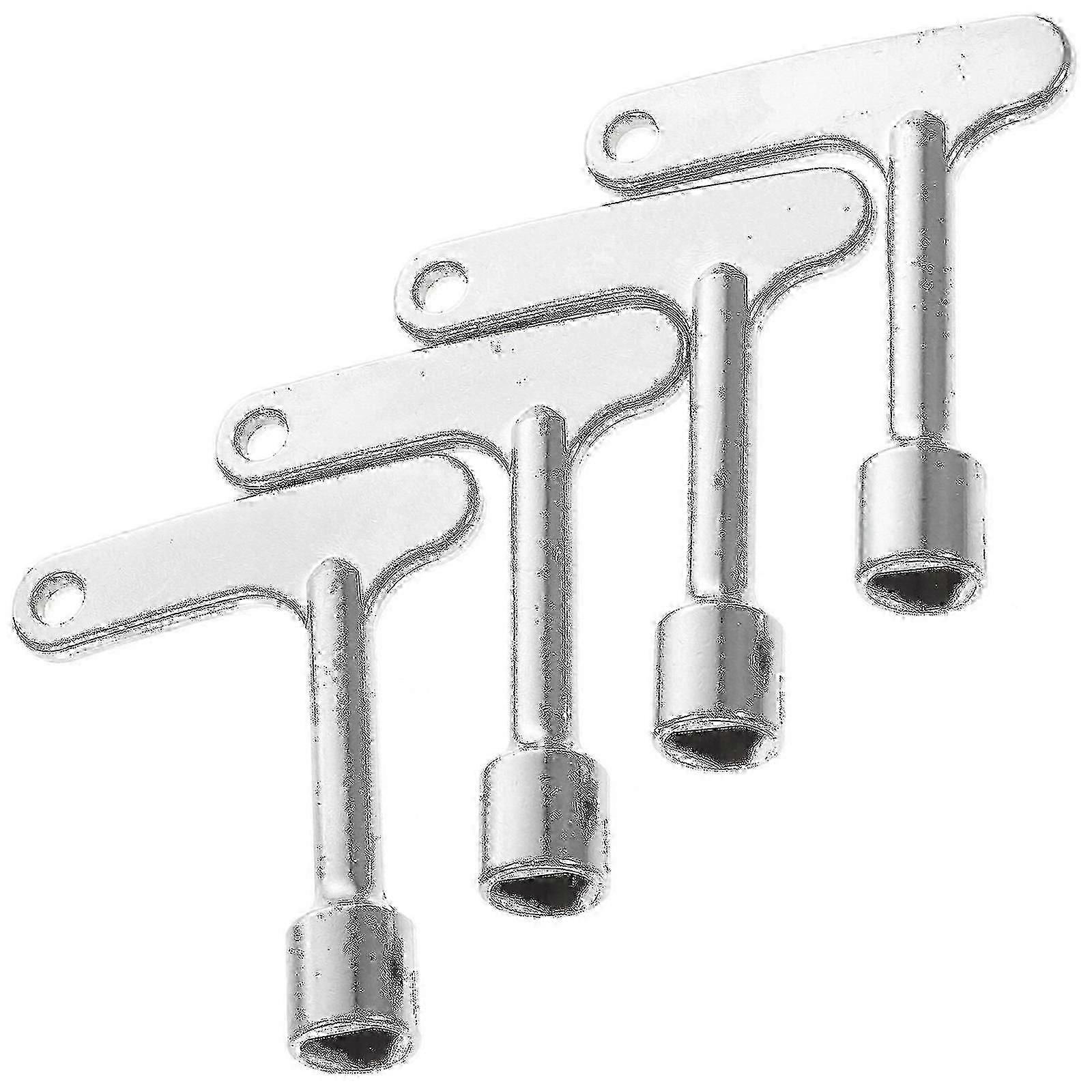 4pcs Elevator Key Elevator Service Key Triangle Panel Lock Triangle Spanner - JA
