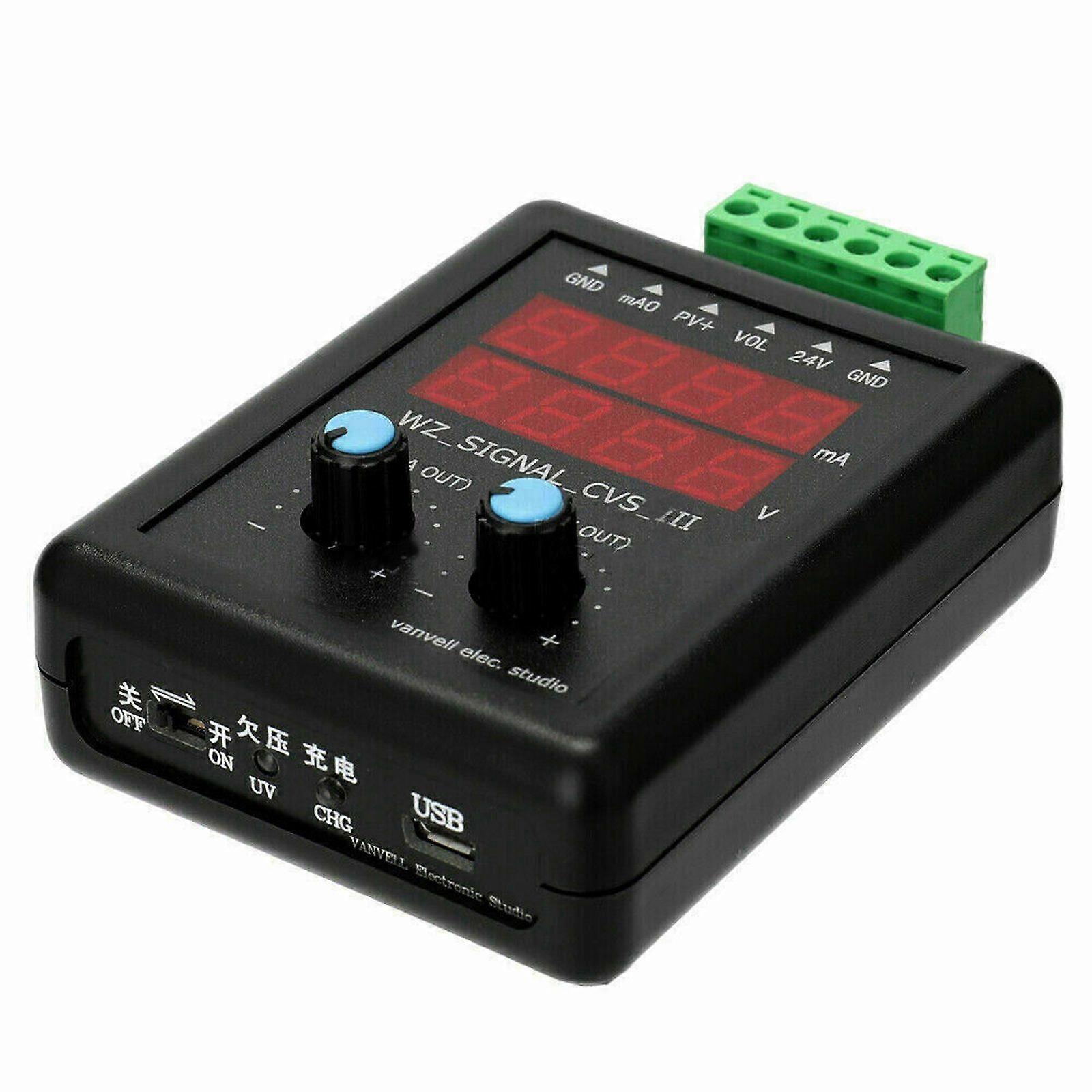 Adjustable 4-20ma Signal Generator 24V 0-10V Constant Current Source Simulatio
