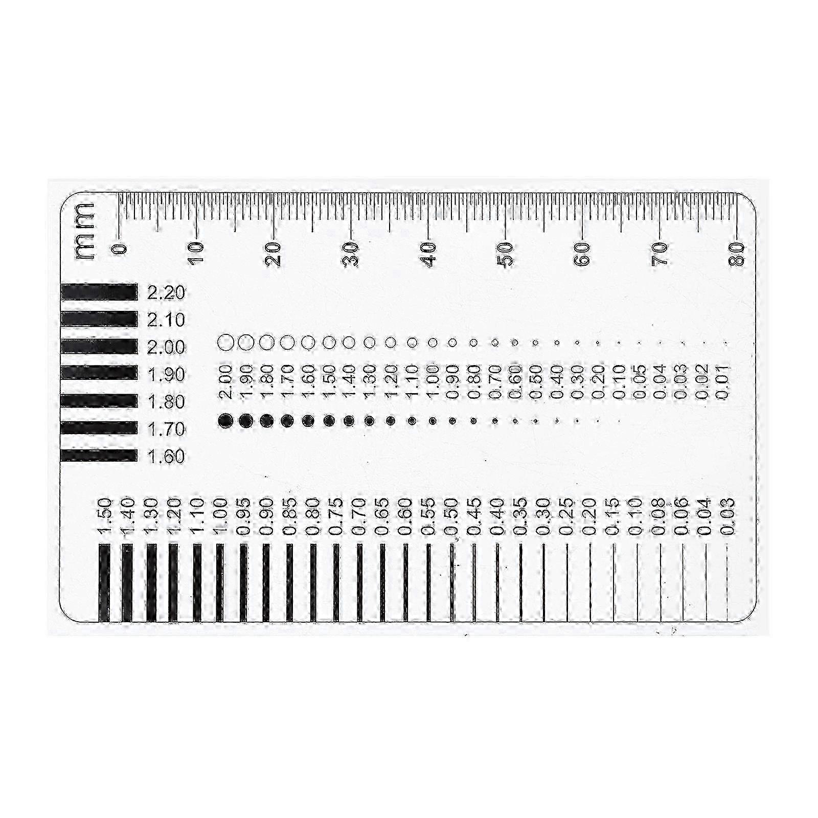 Accurate Transparent Ruler for Crack Width Measurement
