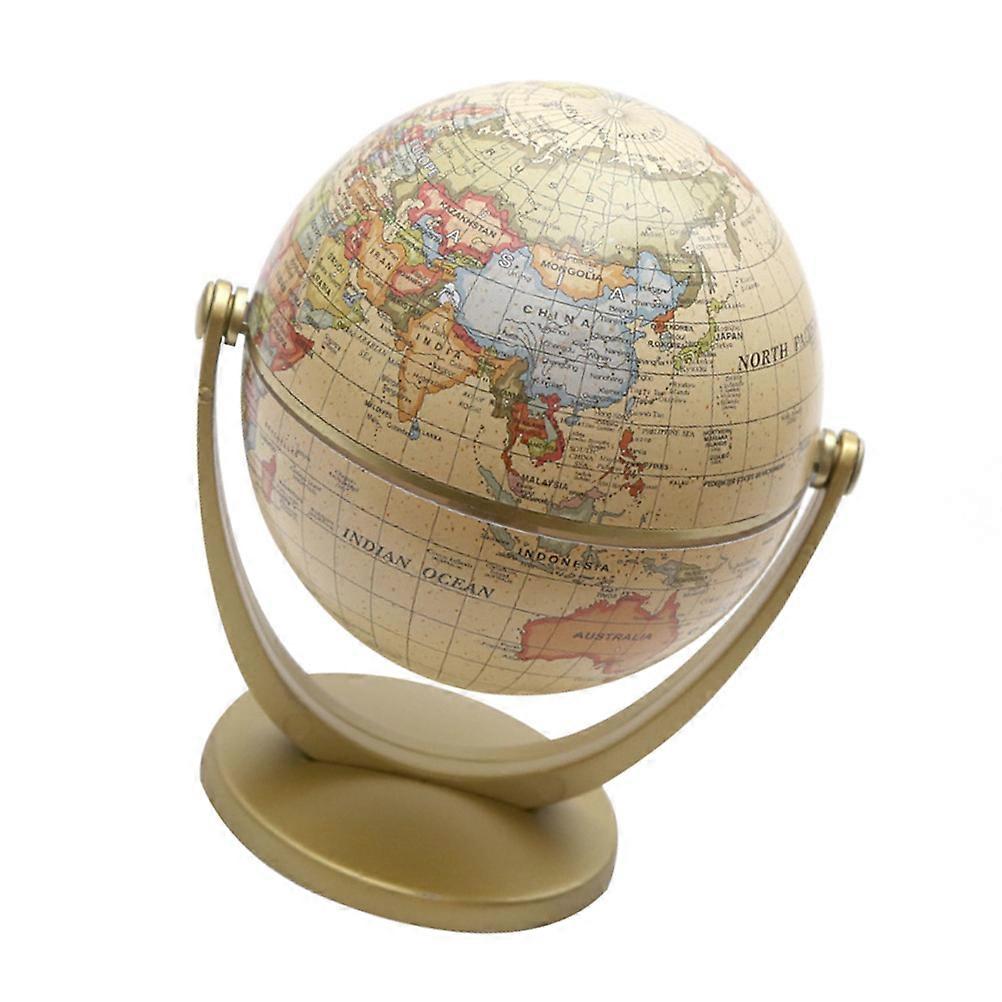 Tabletop Globe Decor Vintage Style for Educational Use 3Pcs Set