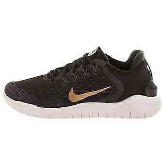Nike Free RN 2018 Schwarz Metallic Gold Grau Damen 942837-008