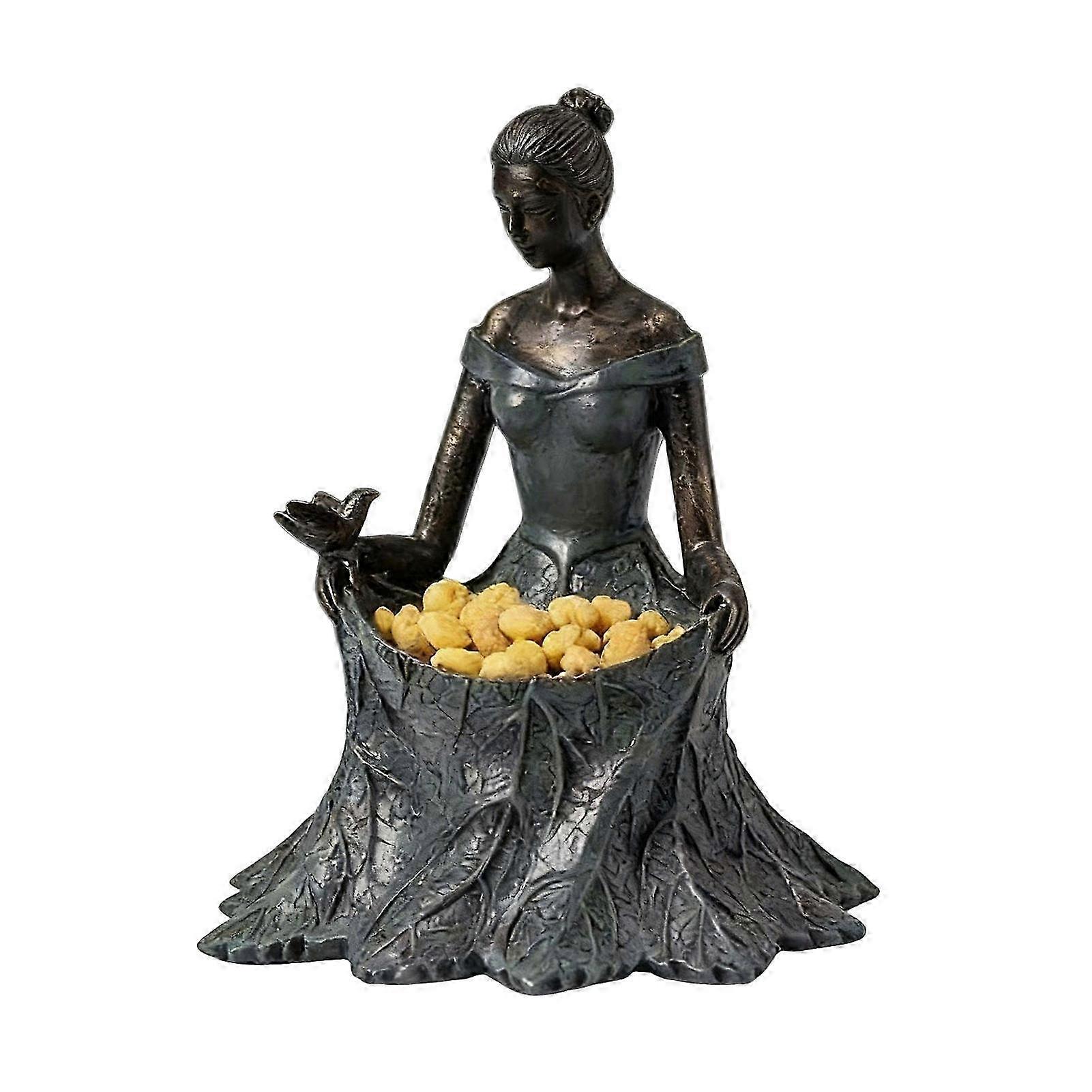 Fairy Leaf Bird Feeder Resin