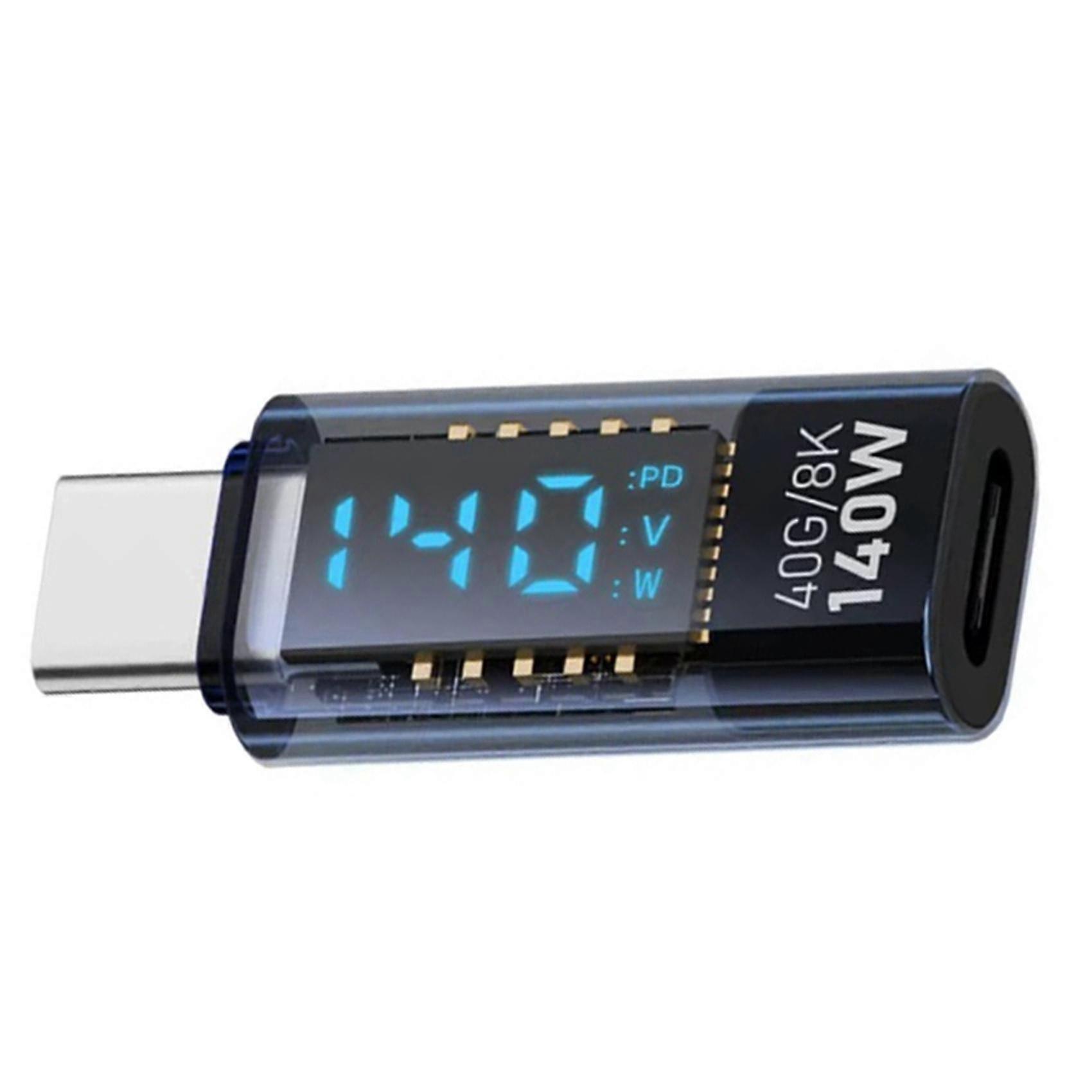 USB C Adapter With LED Wattage Display