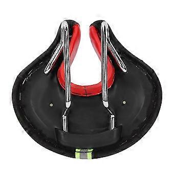 Ergonomic Mountain Bike Cycling Bicycle Noseless Shape Saddle Cushion Pad Seat Red