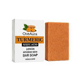 2pcs Turmeric Cleaning Soap, Foamy, Clean, Refreshing, Gentle, Easy to Rinse Soap