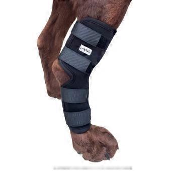 Dog Rear Leg Hock Joint Compression Wrap - Supportive Brace for Weak Back Legs, ACL Tear, and Joint Discomfort - Adjustable Hind Leg Support for Senio
