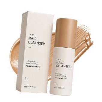 Home Hair Dyeing Shampoo 3in1, Simple Application for Fashion Hair Color, Moisturizing Formula for Silk Smooth Hair  light brown
