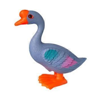 Wind-Up Goose Toy for Children, Grey