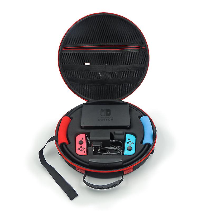 Big Capacity Protective Storage Carrying Bag Zipper Case For Nintend Ns Switch Console/joystick/fitness Ring/game Card/leg Strap