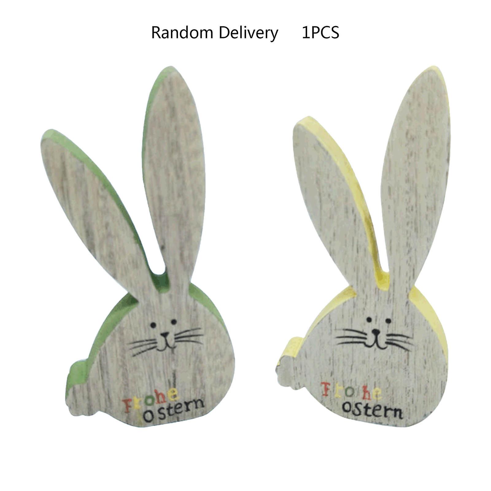 木制复活节兔子装饰品，适用于创意兔子字母木制工艺桌面A