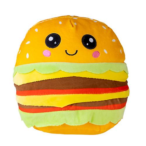 BURGER Smoosho's Food Pals 毛绒可爱可爱轻盈蓬松 3 岁及以上