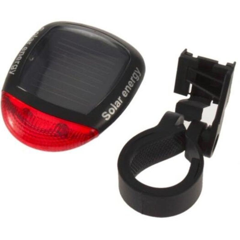 Bicycle Lights Solar Warning Taillight Black Lights & Reflectors