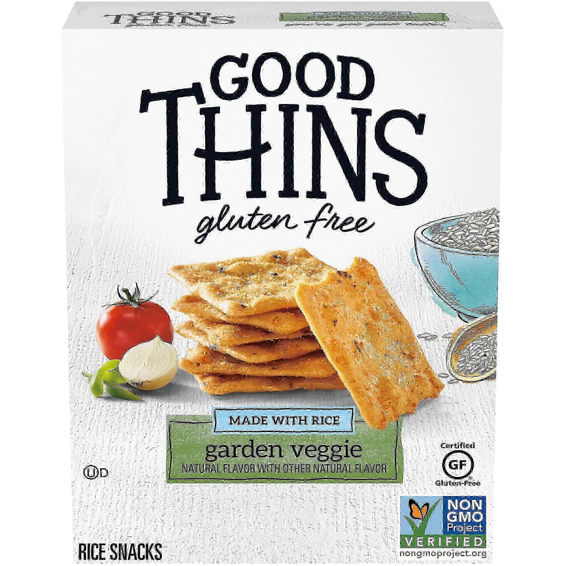 Good Thins Garden Veggie Crackers, Gluten Free, 3.5 Oz
