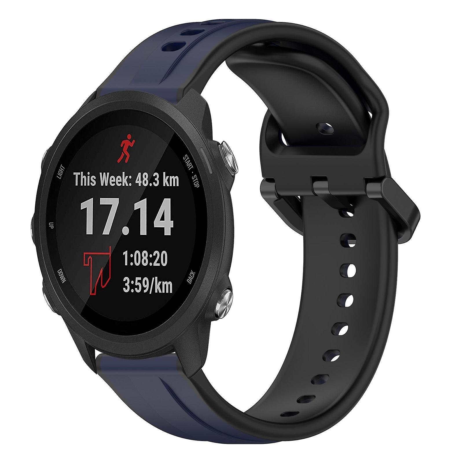 Convex Loop Silicone Strap For Garmin Forerunner 245 Music