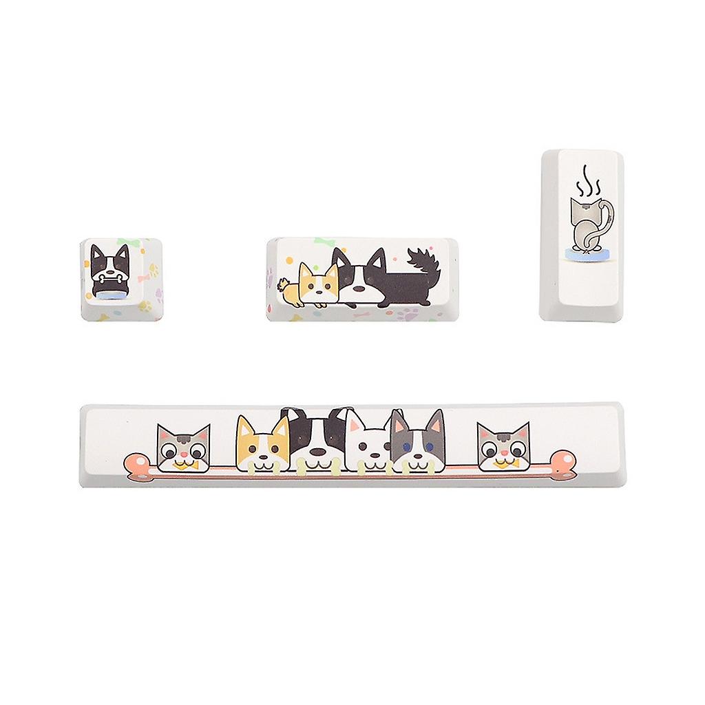 Elegant PBT Keycaps,4 Mechanical Keycap Set,DIY Gaming Keyboards Keycaps