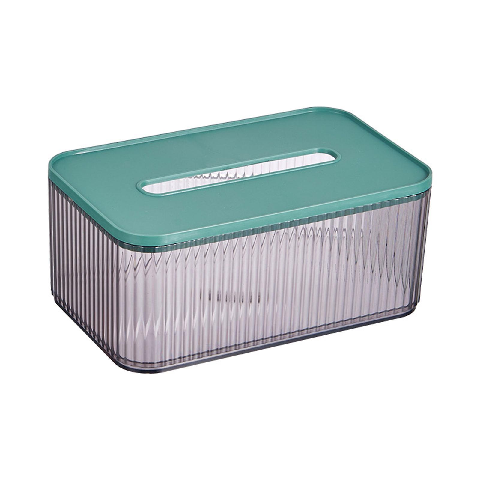 Clear Plastic Tissue Dispenser Box Simple Design Wipe Clean Tissue Box