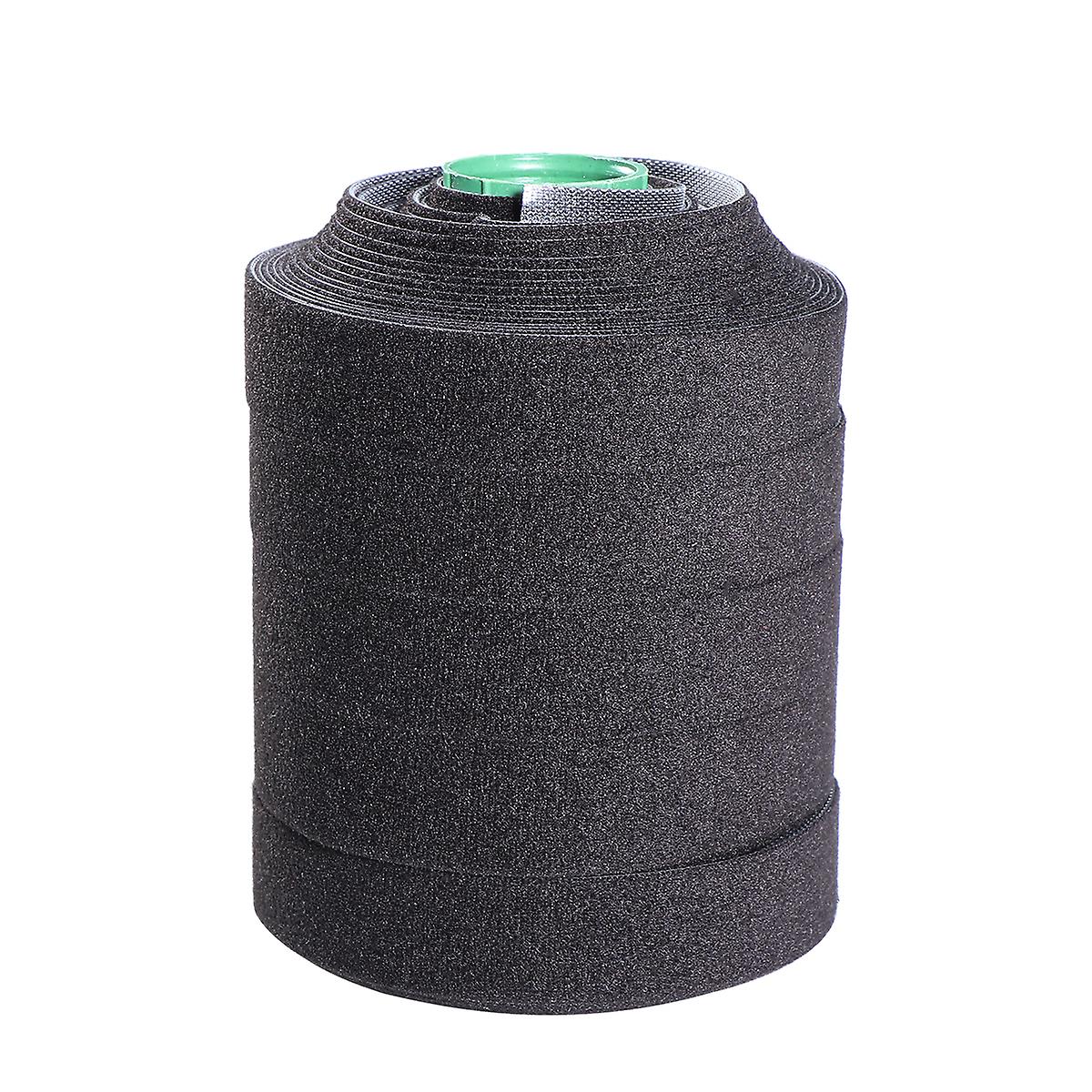 Hook and Loop Fasteners Straps Adhesive Reusable Fastening Ties for Plants Flowers Twig Organizer Management (Black)