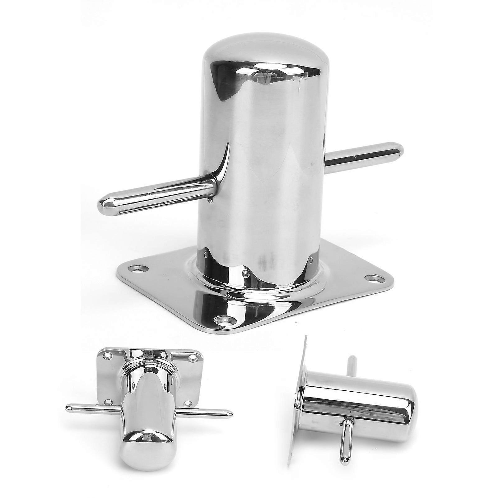 316 Stainless Steel Single Mooring Bitt Single Cross Bollard Cleat Marine Hardware Accessories120MM