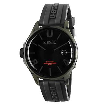 Darkmoon 44mm bk grey camouflage Swiss Quartz Men's Analog Watch with Silicone Bracelet 9553
