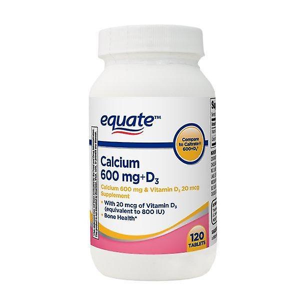 Equate Calcium 600mg + D3 Tabletten, 120 Stück
