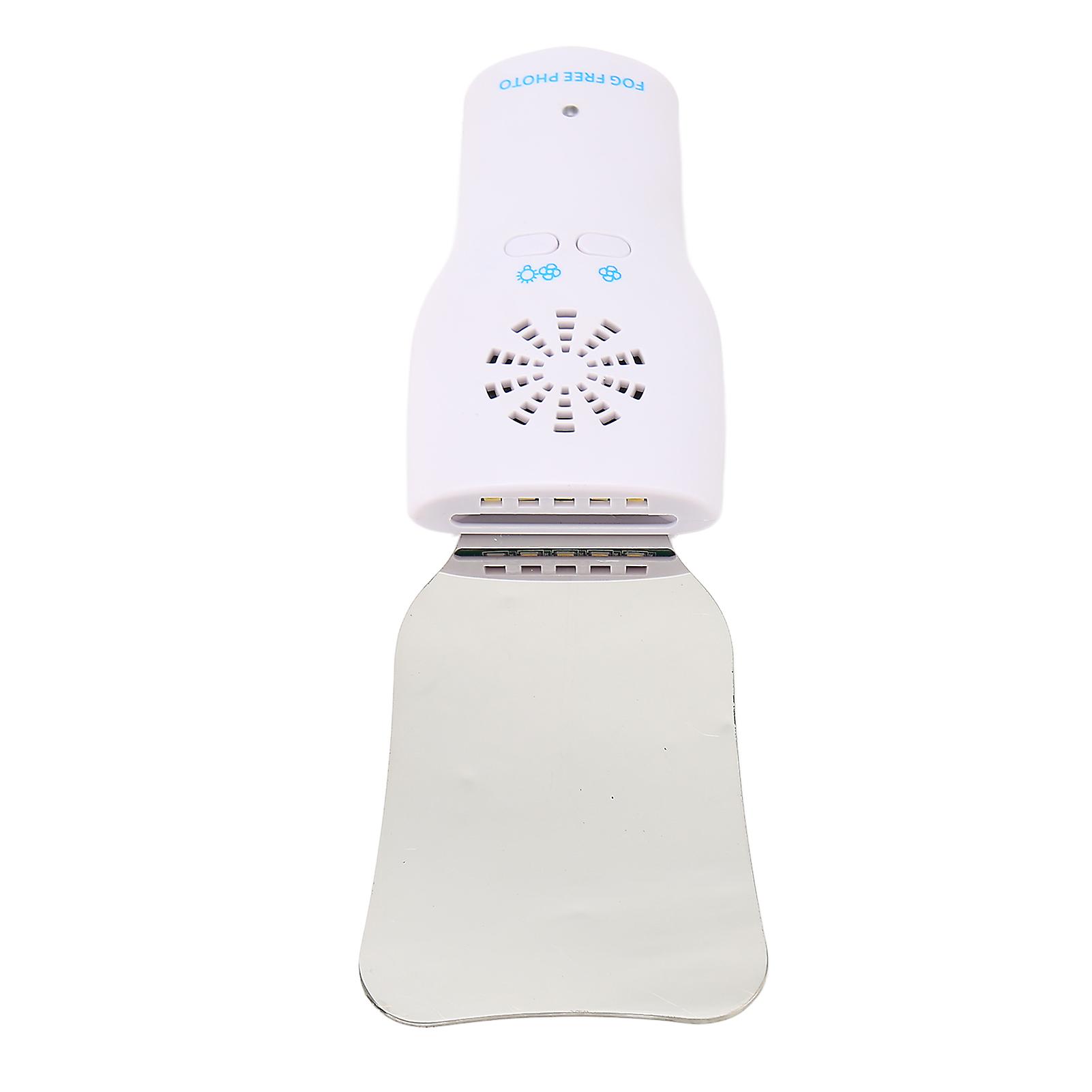Dental Mirror Handle Prevent Fog LED Light Teeth Oral Cavity Mirror Handle with 4 Mirror