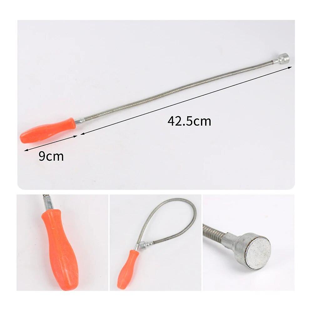 Magnetic Telescopic Pickup Tool Flexible Long Distance Spring Magnet Magnetic Gripper Suction Bar for Lifting Nuts and Bolts~14435