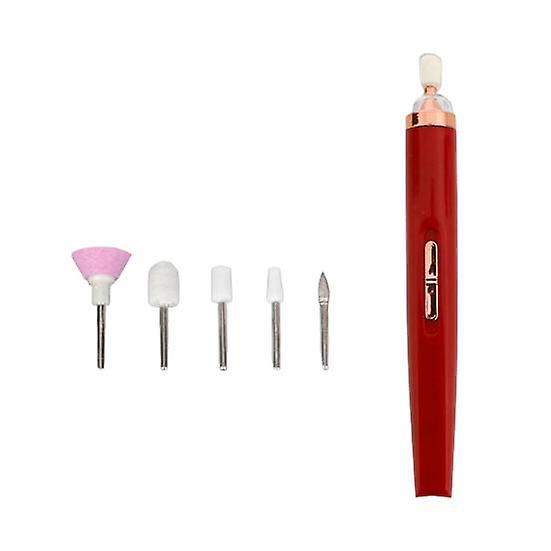 1 Set Electric Nail Grinder High Speed Compact Size Rechargeable Low Noise Remove Dead Skin Mini