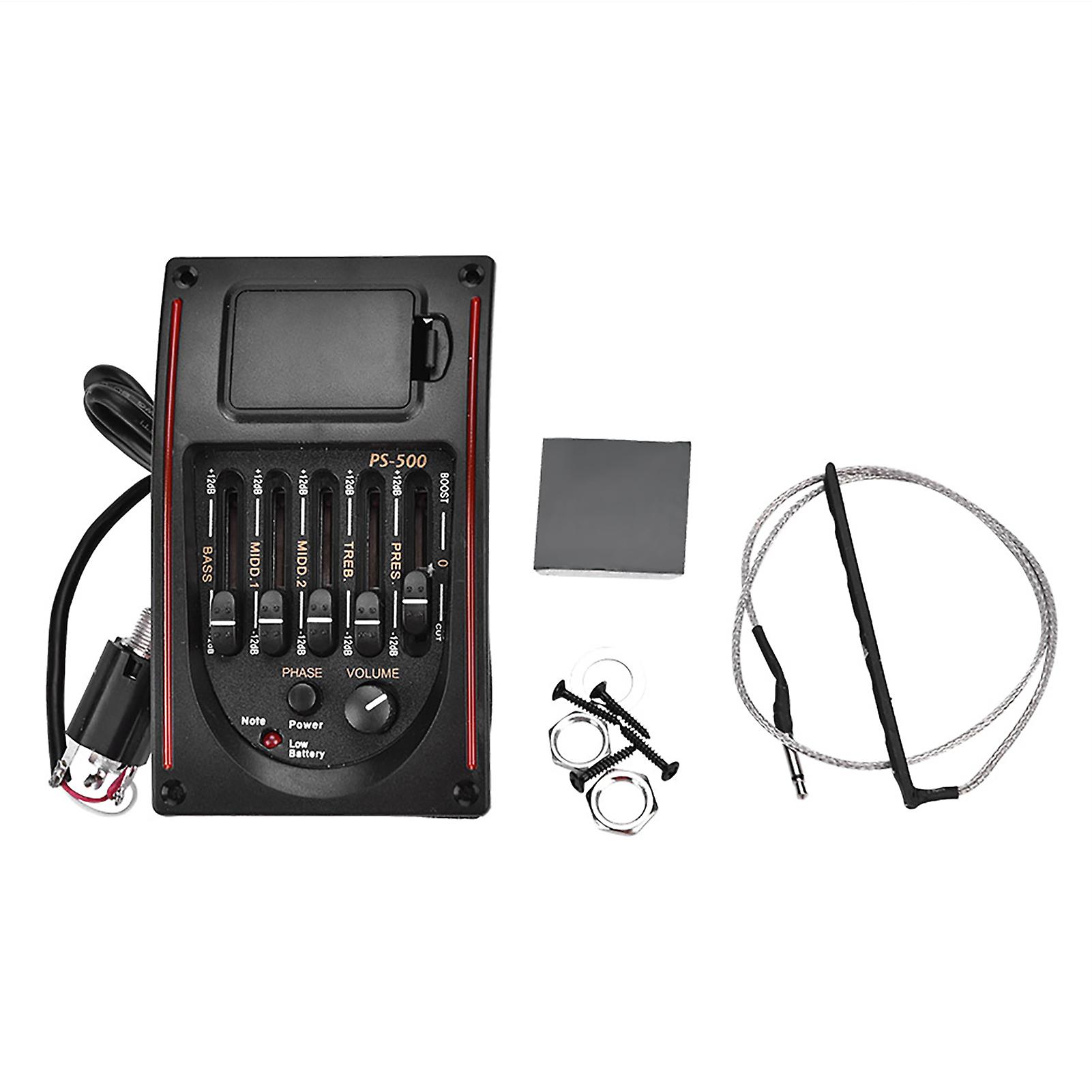 EQ PS-500 5-bands equalizer digital stämapparat för akustisk gitarr