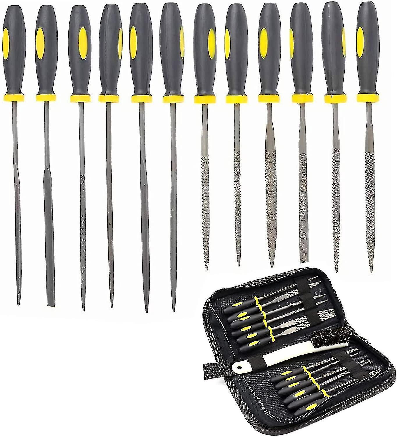 Diamond File Kit - Schneespitze Files and Rasps - Needle File Set for Metals and Wood