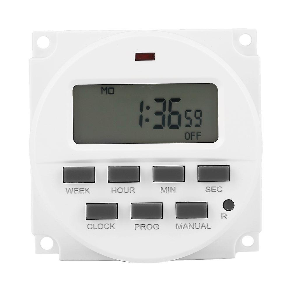 Days Weekly Programmable LCD Timer Switch Time Relay Built-in Rechargeable Battery for Lights
