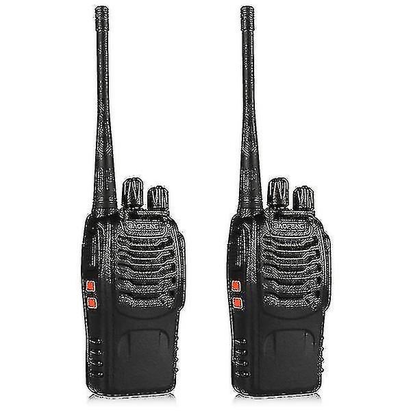 Rechargeable Long Range Two-way Radios With Earpiece 4 Pack Uhf 400-470mhz Walkie Talkies Li-ion Bat