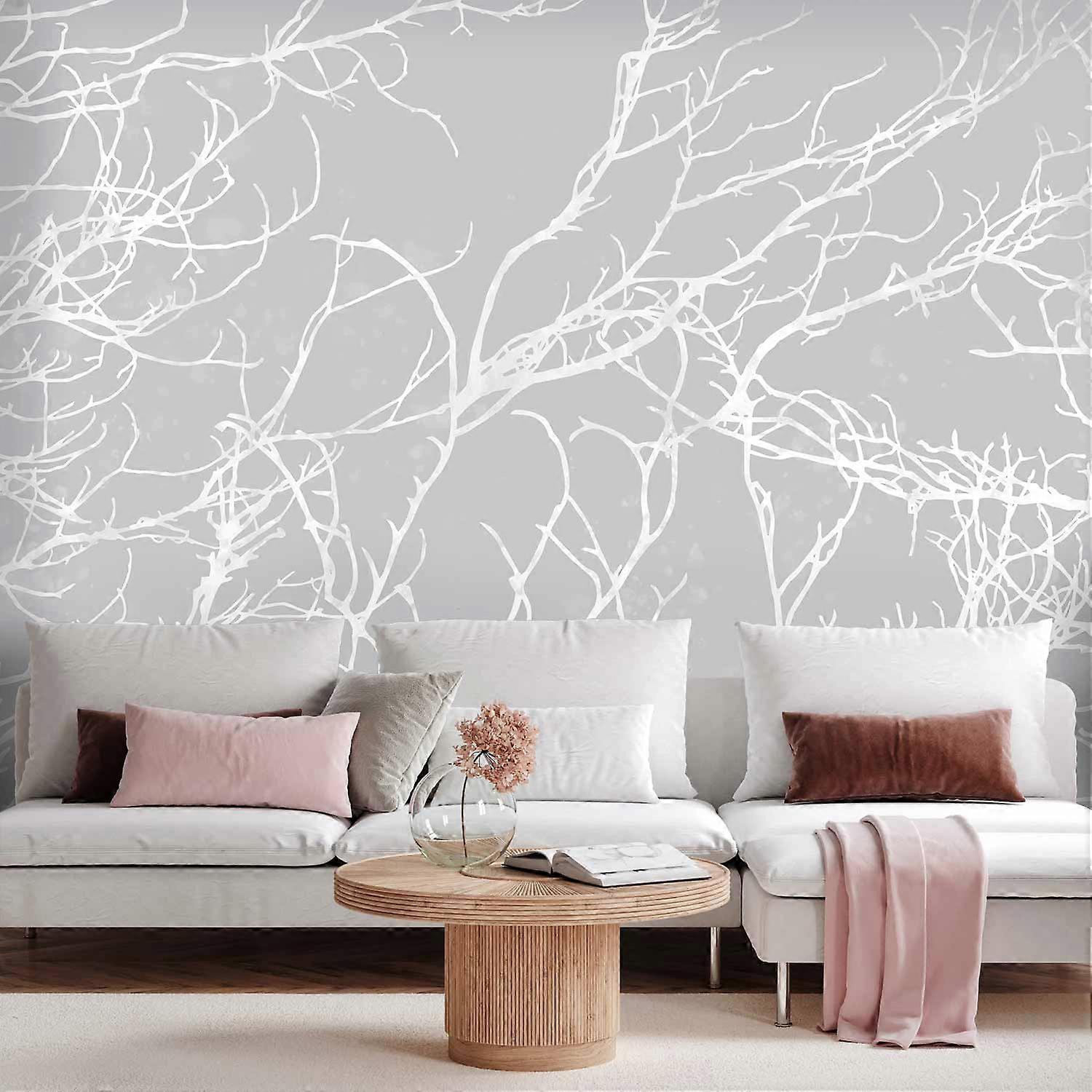 Self-adhesive Wall Mural - White Trees