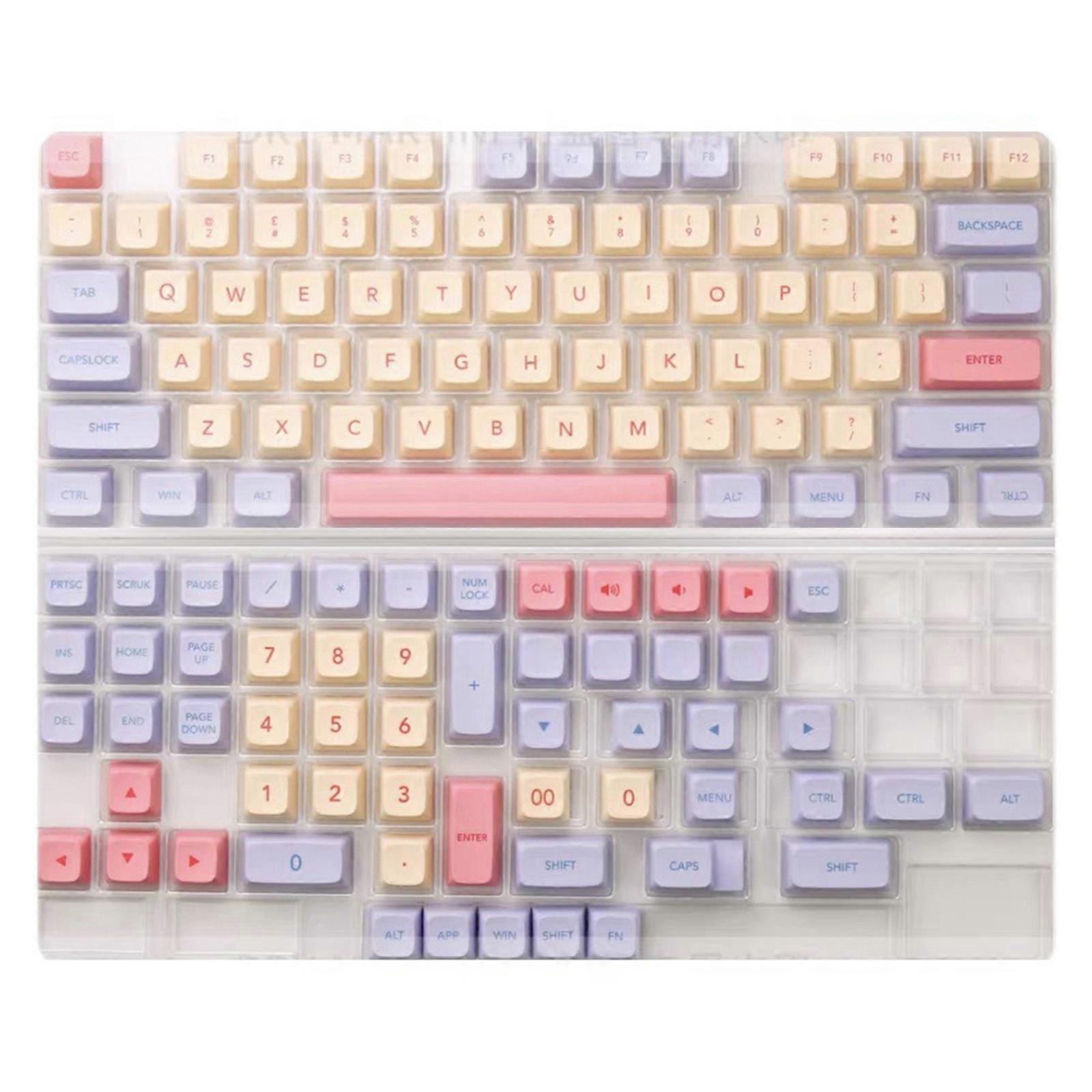 unbrand XDA PBT Keycaps Sublimation de barbe à papa pour clavier mécanique MX Switches
