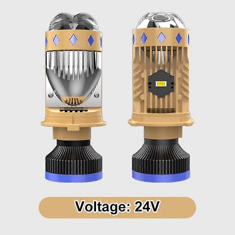 LBQ 12V/24V New Mini LED Lens Bulb for Car LED Headlight Bulbs Kit Conversion High Beam Low Beam Turbo Fan Car Light Lamp