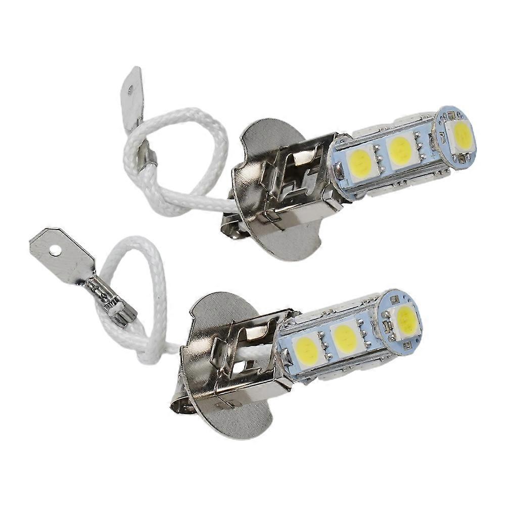 2 PCS H3 LED Bulb 6V Car Light Fog Day Driving Lamp Flashlight Torches Bulbs High Quality Bright Car Lighting Accessories
