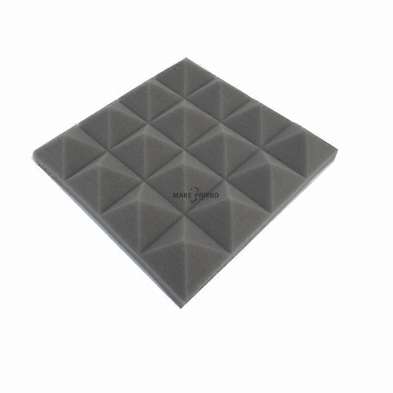 Make friend 60Pcs 250x250x50mm Studio Acoustic Soundproof Foam Pyramid Sound Absorption Treatment Panel Tile Protective Sponge