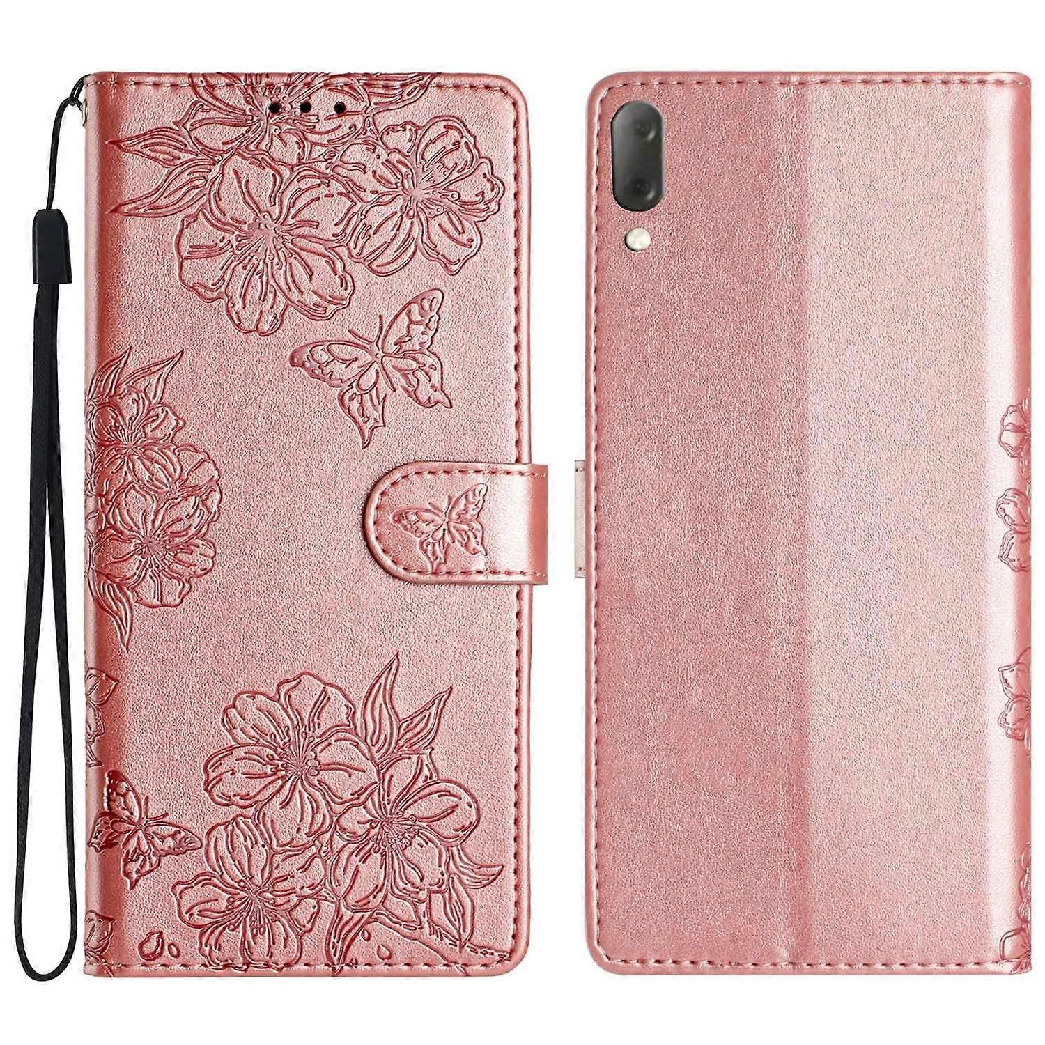 Cherry Blossom Butterfly Case For Sony Xperia L3