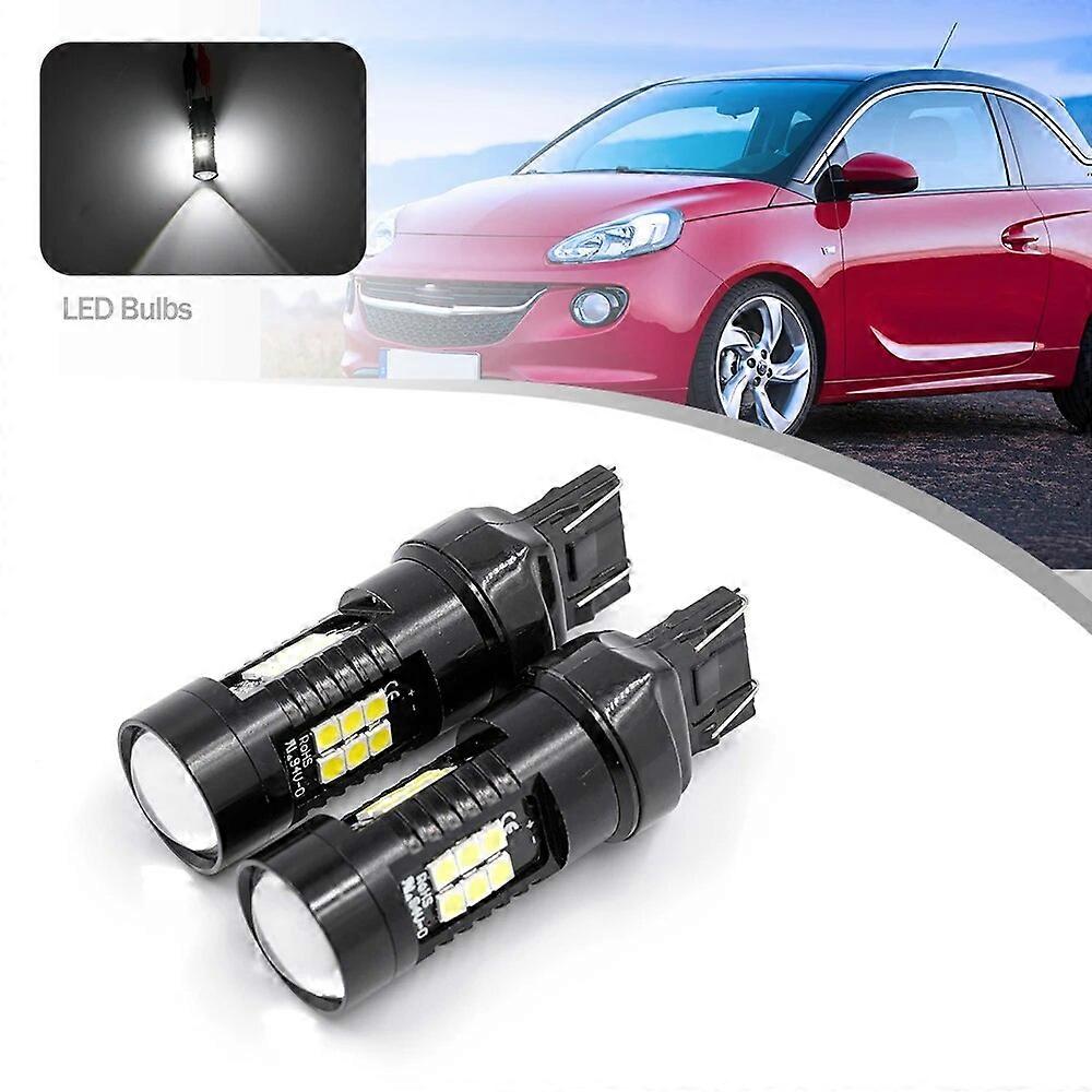 2 Pz Per Opel Adam Astra J Cascada Corsa Meriva B T20 7443 7440 W21/5W LED Lampadina Lampada CANBUS Nessun Errore Luci DRL Di Marcia Diurna